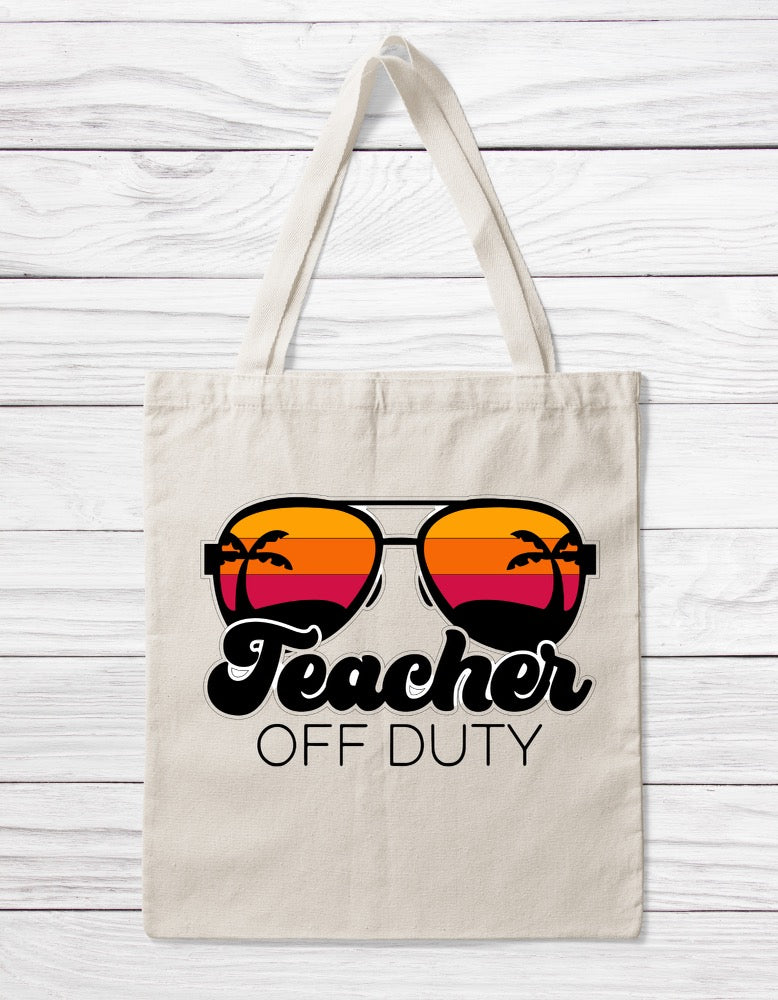 Teacher off duty tote