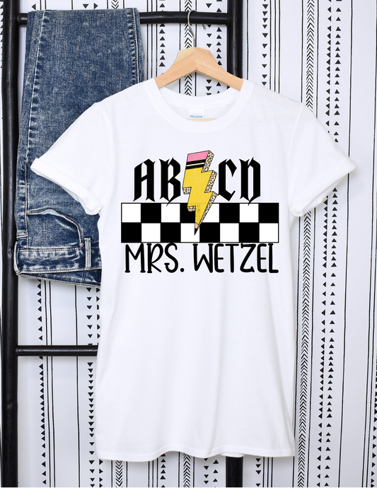 ABCD Teacher shirt