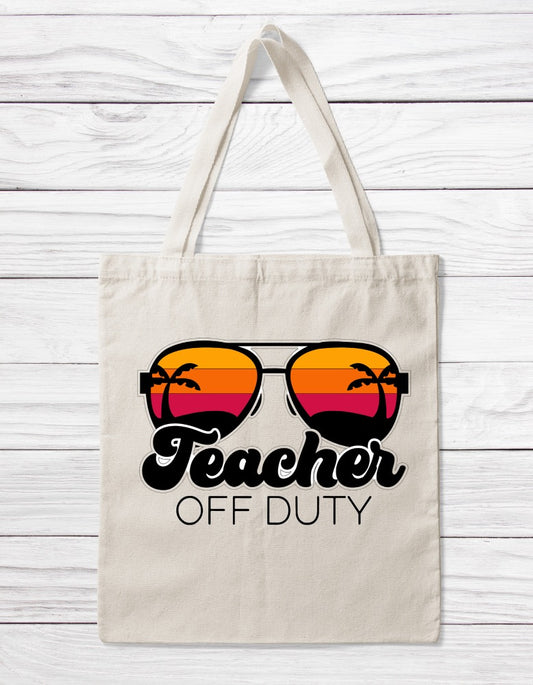 Teacher off duty tote