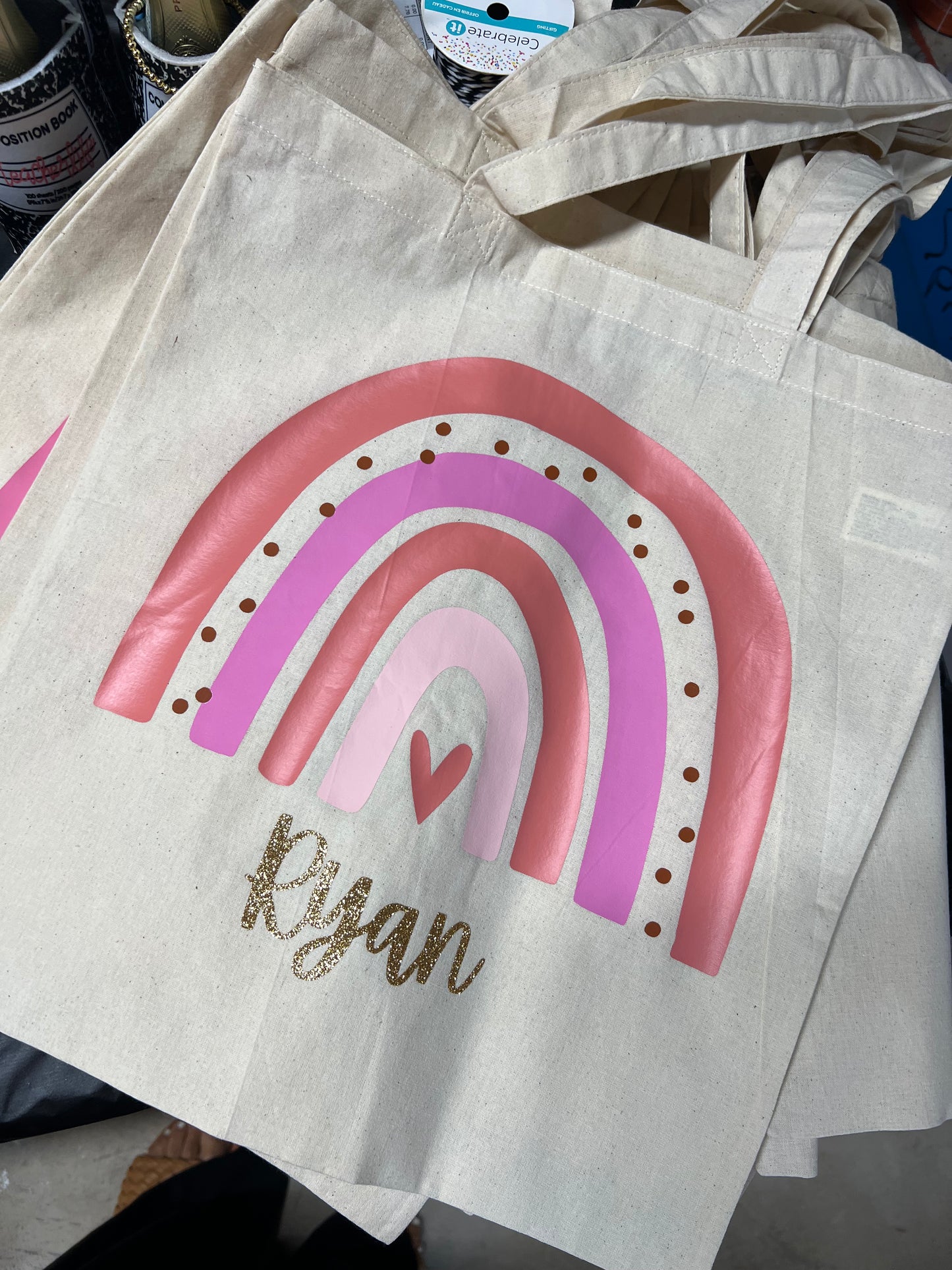 Rainbow Name totes