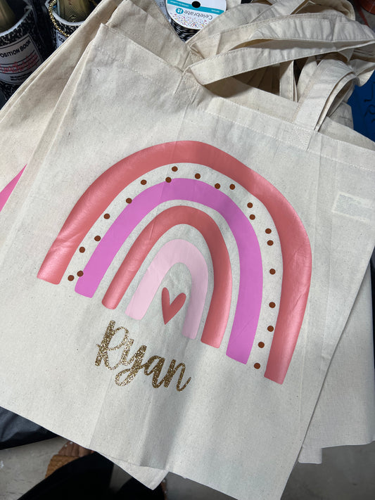 Rainbow Name totes