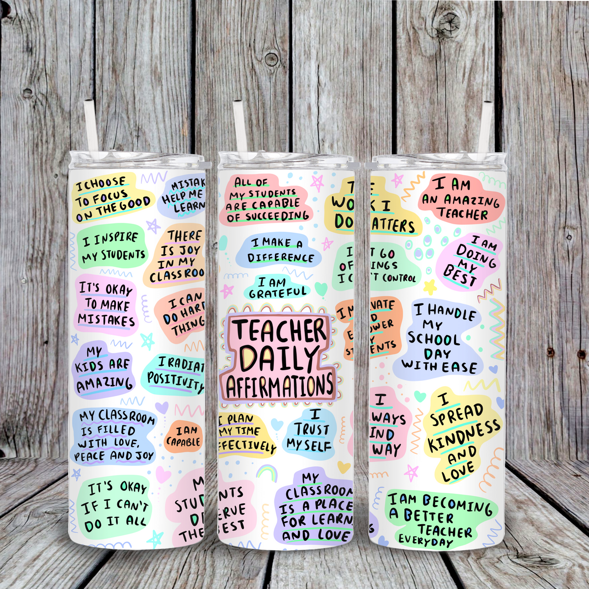 Teacher Affirmation Tumbler