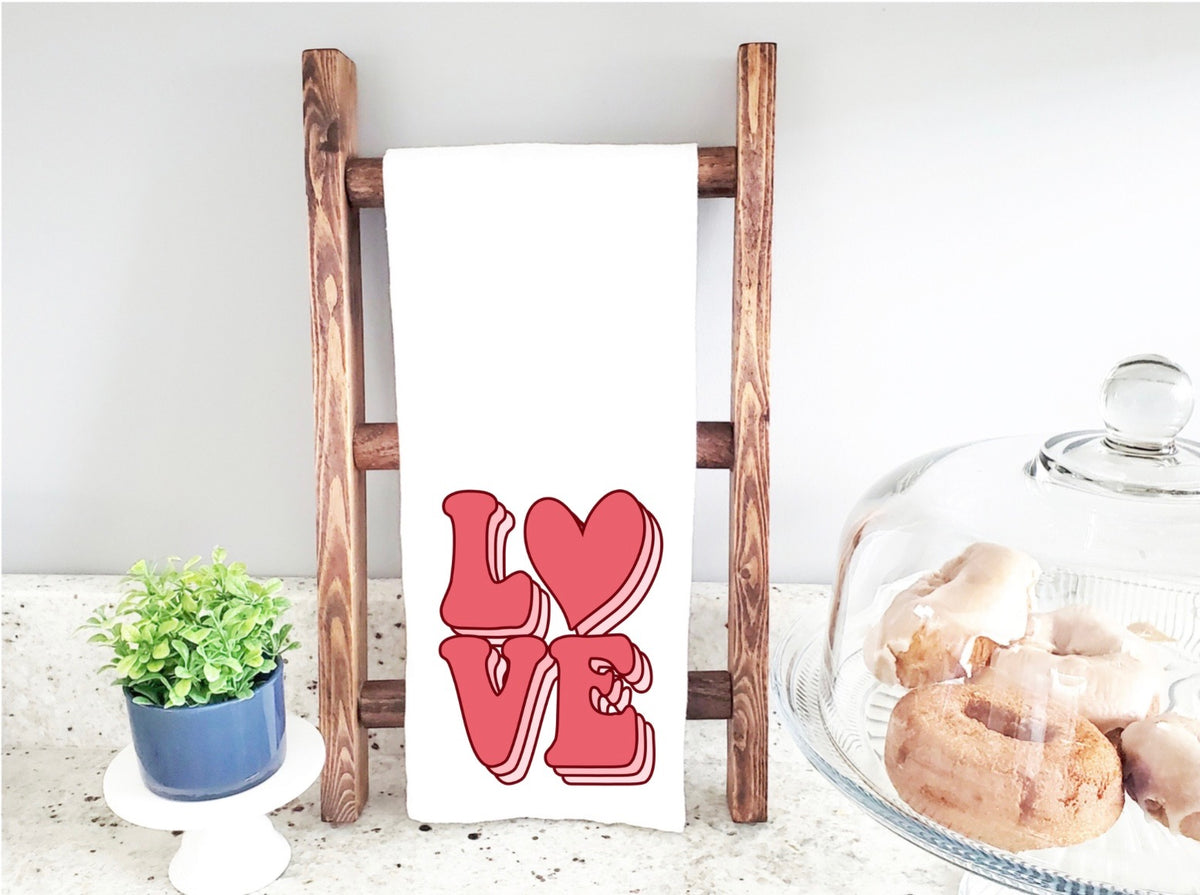Valentines tea towels