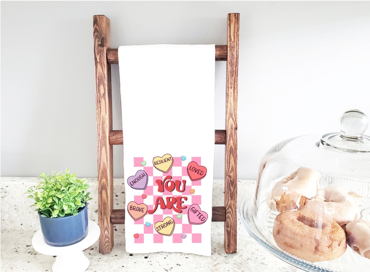 Valentines tea towels