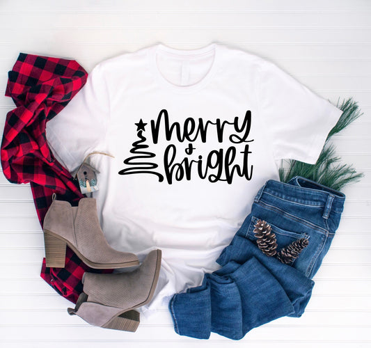 Merry tree shirt