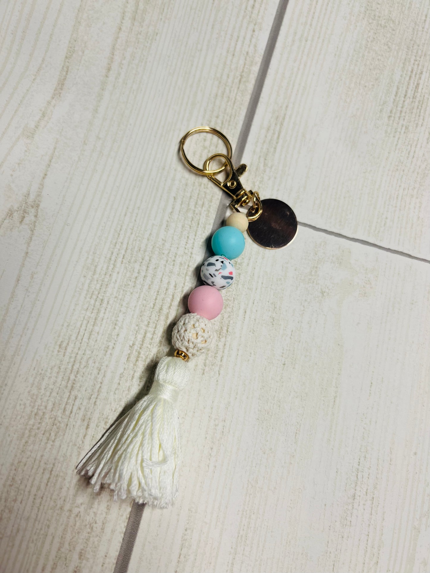 Boho tassel keychain
