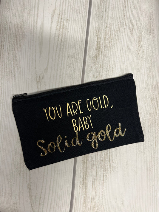 Canvas zipper pouch