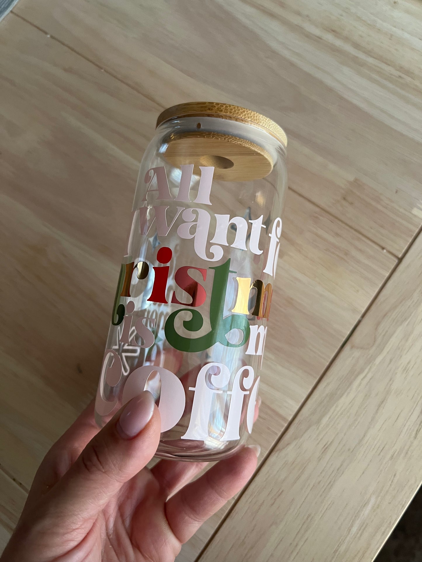 All I want for christmas tumbler