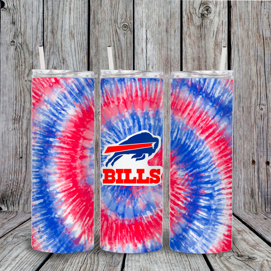 Bills tye dye tumbler